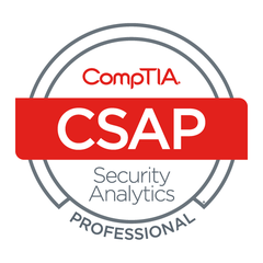 CompTIA Security Analytics Professional (CSAP) certified