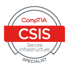 CompTIA Secure Infrastructure Specialist (CSIS) certified